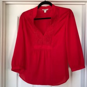 Red blouse
